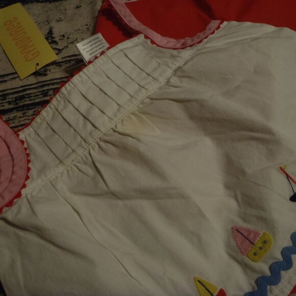 Gymboree Cote D'Azure 3-6 Month Top Capri Hat Shoes 02 Outfit NWT DEFECT - Picture 3 of 3